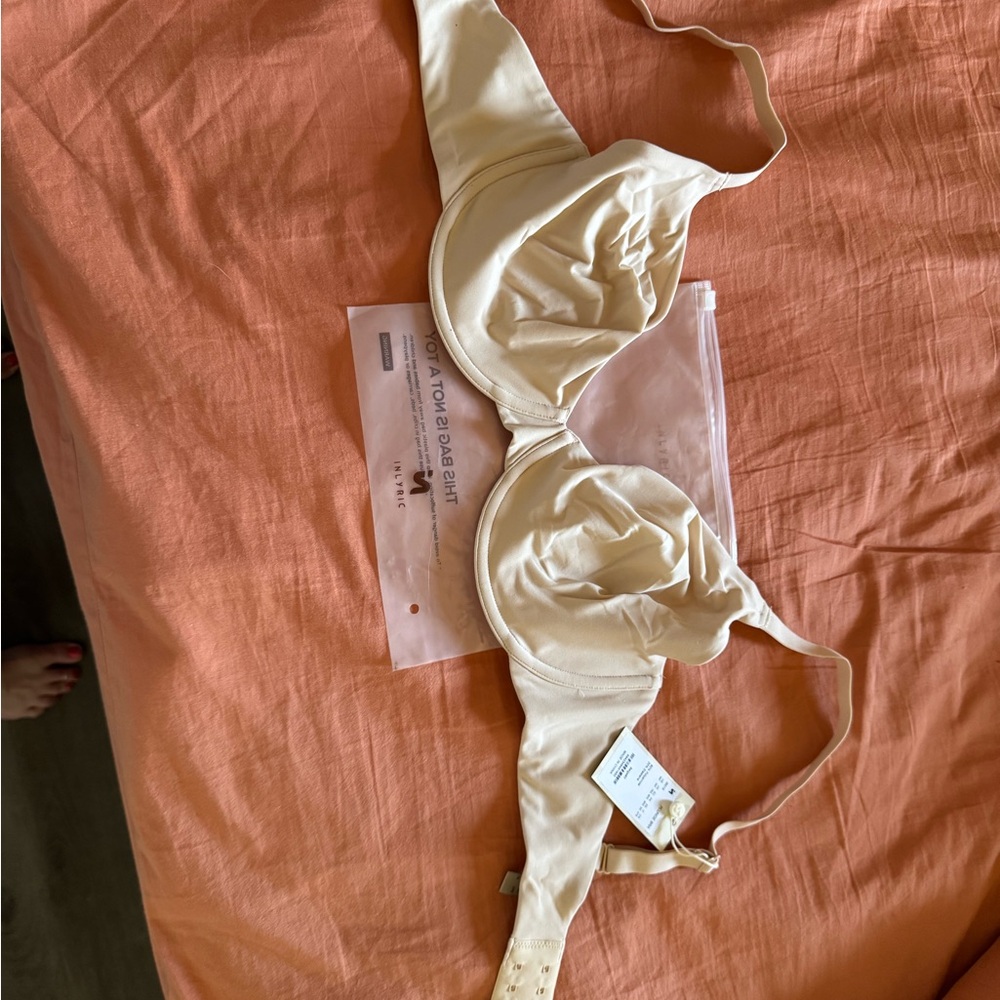 Cream Lace Detail Bra Intimates Sleepwear